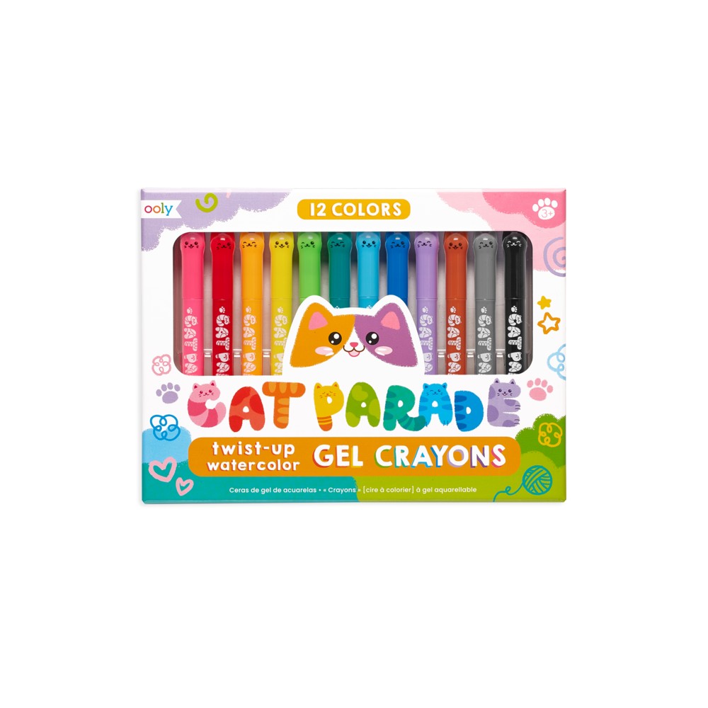 Cat Parade Gel Crayons - Set 12