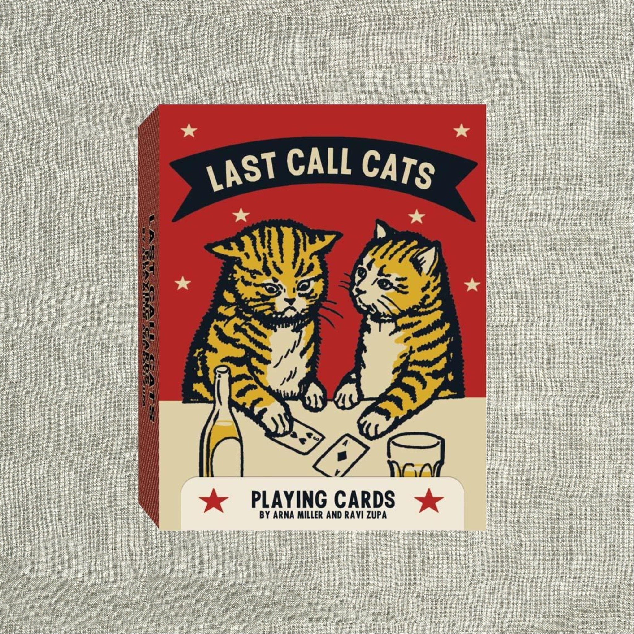 Last Call Cats Playing Cards