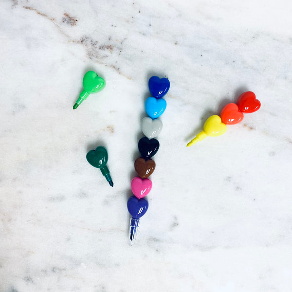 Stacking Crayons: Hearts – ICA Retail Store