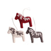 Dala Horse Felt Ornament - Set 3