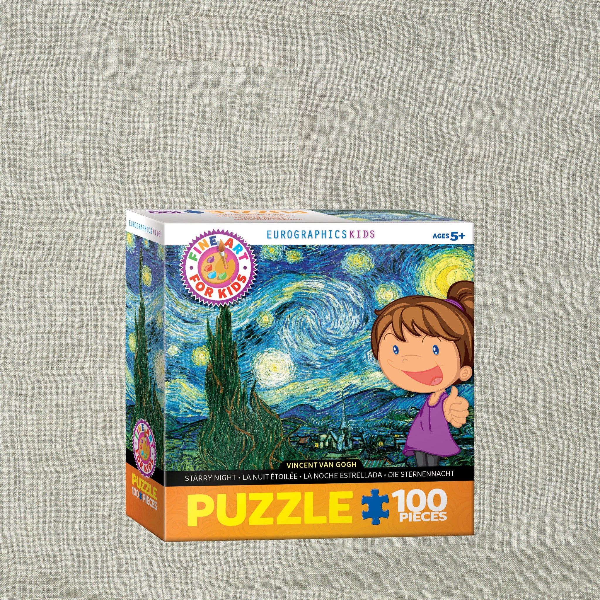 Vincent van Gogh: "Starry Night" 100 Pc Puzzle