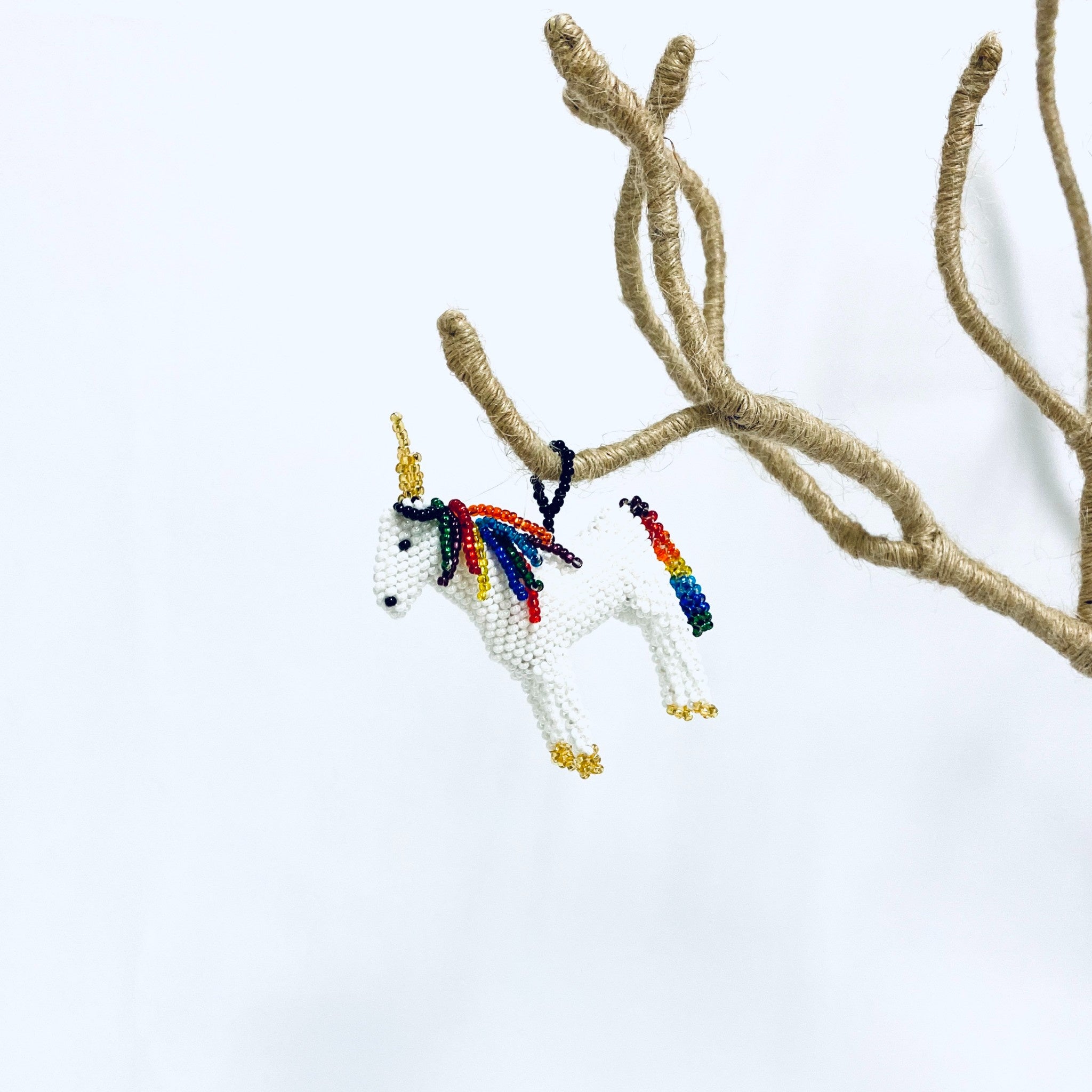 Beaded Ornament - Unicorn