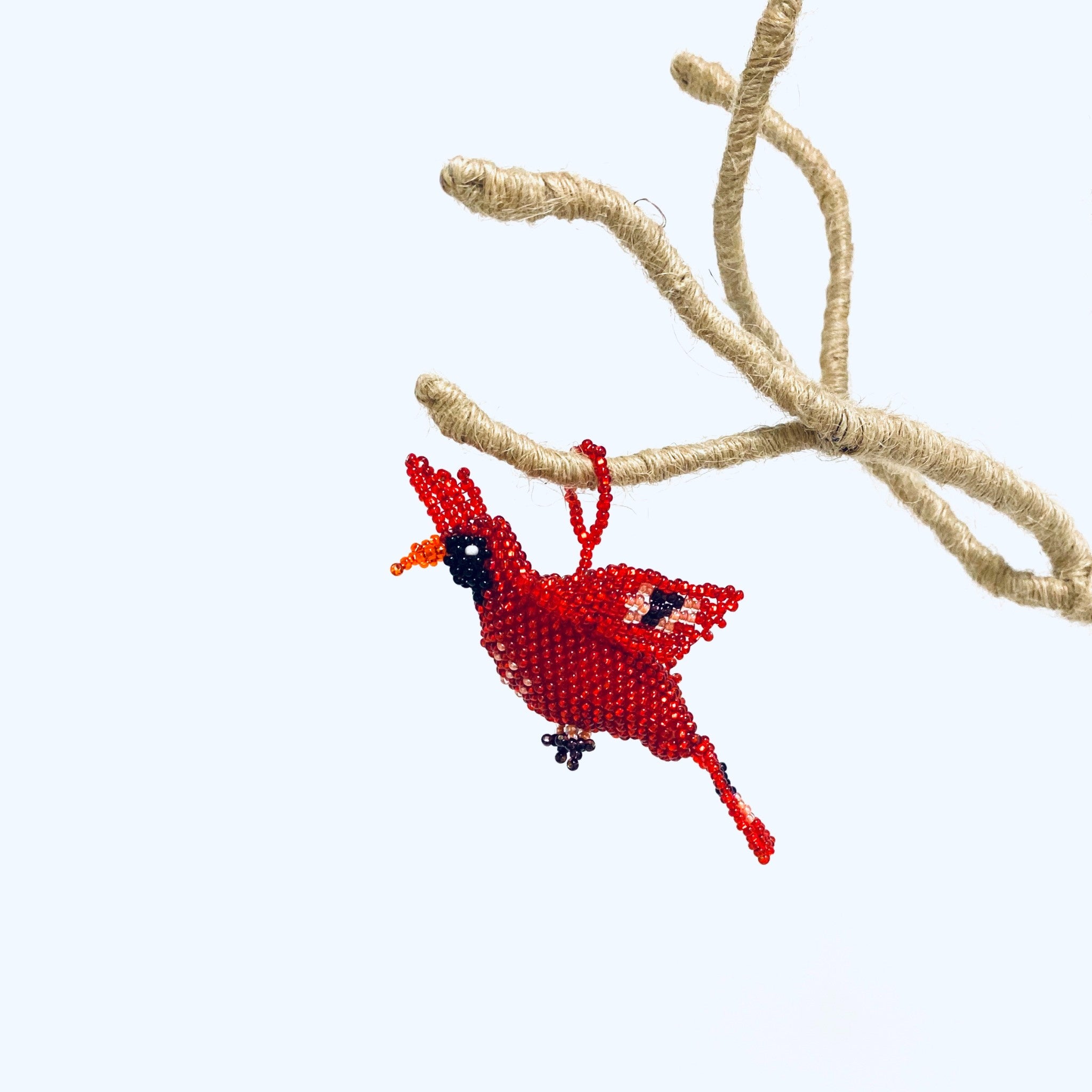 Beaded Ornament - Cardinal
