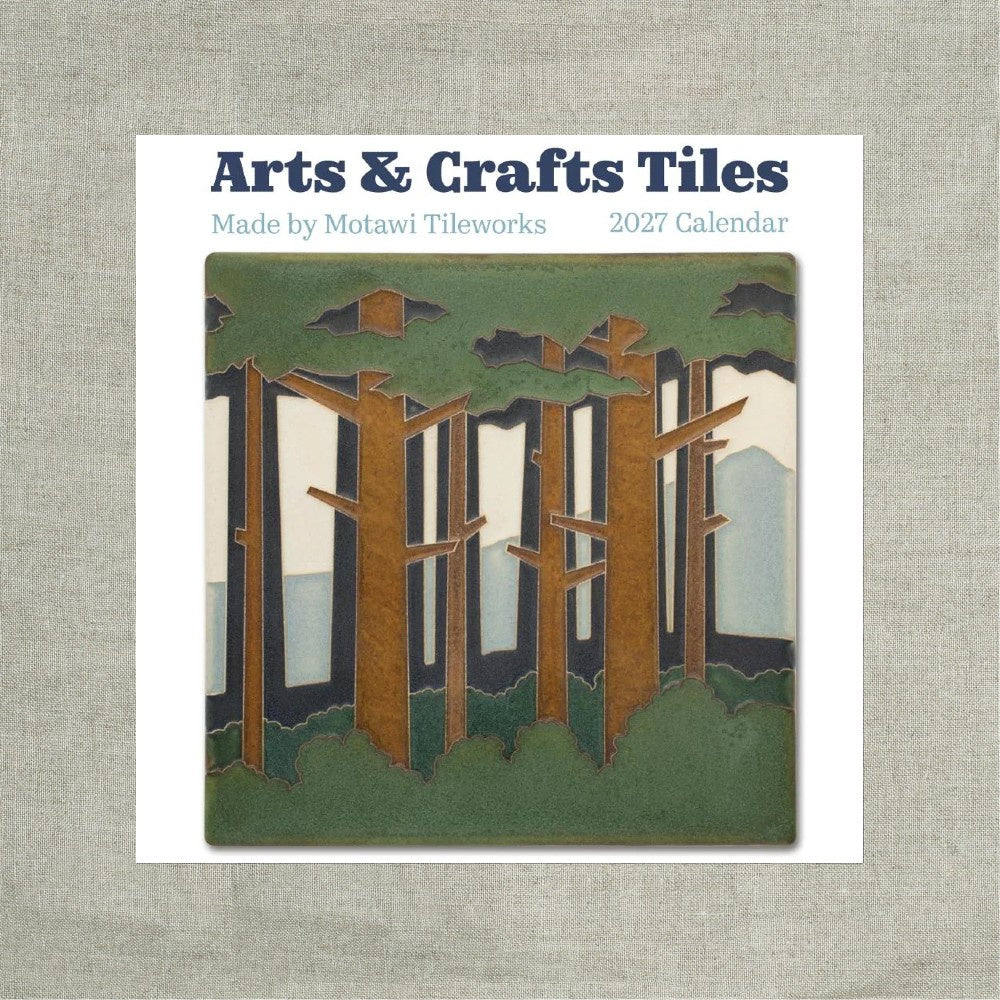 Arts & Crafts Tiles 2027 Wall Calendar