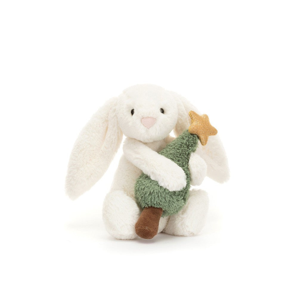 Bashful Bunny with Christmas Tree Plush