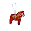 Holiday Dala Horse Felt Ornament