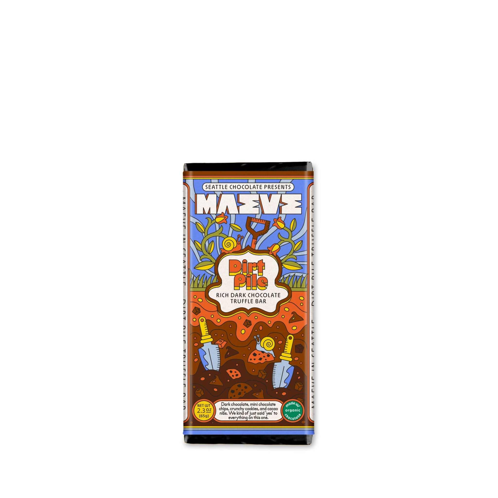 Dirt Pile Truffle Dark Chocolate Bar