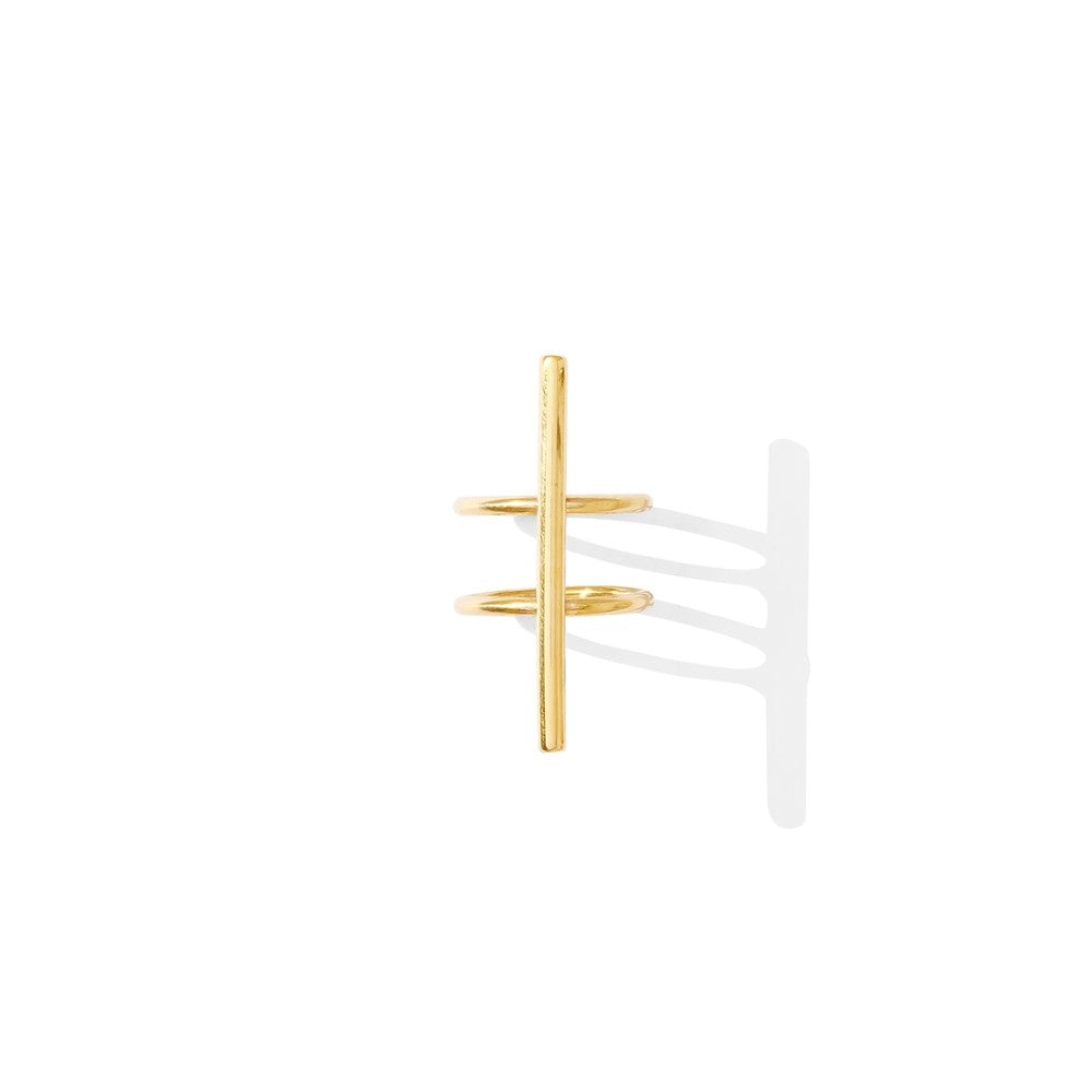 Brass Double Band Ring