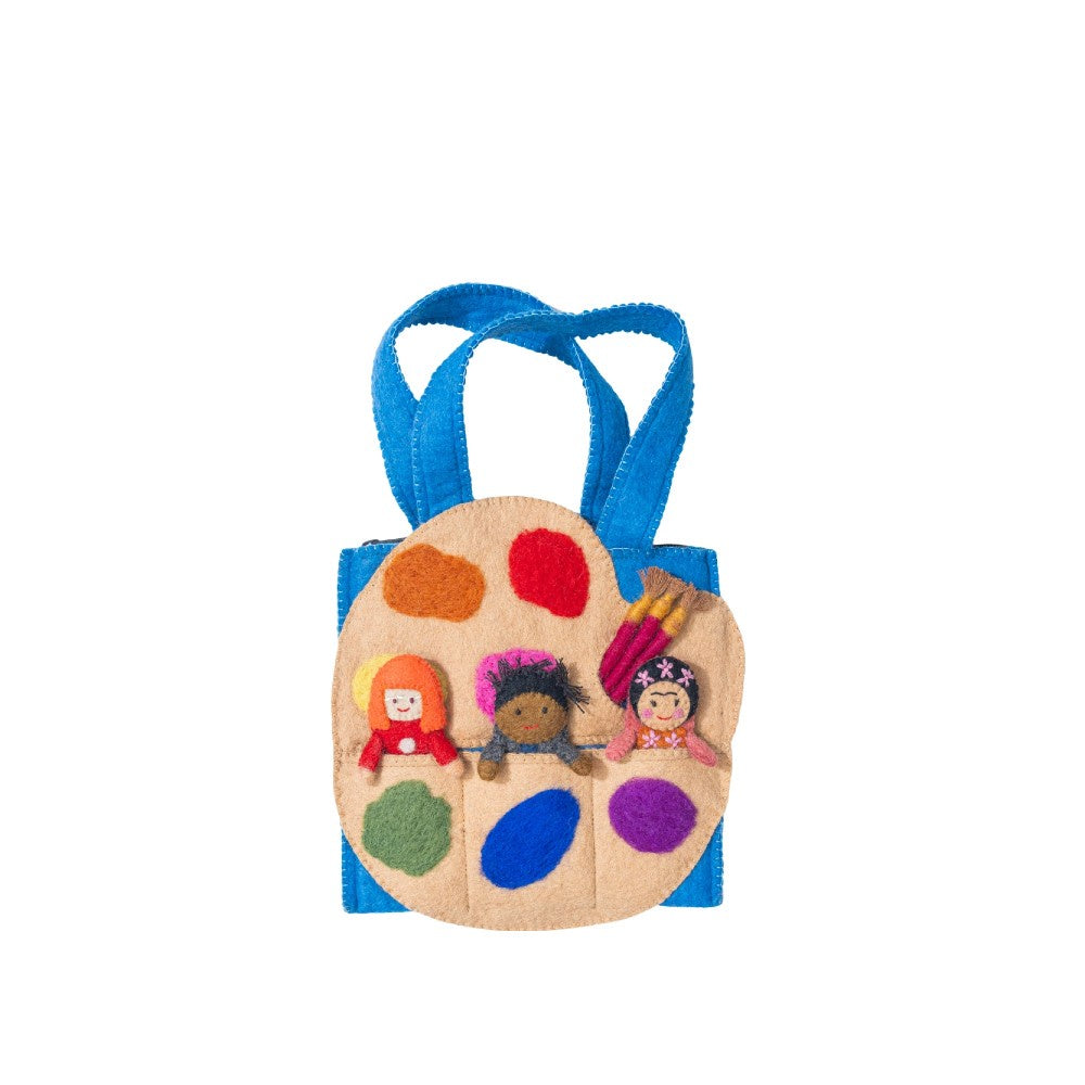 Felt Artist Puppet Bag