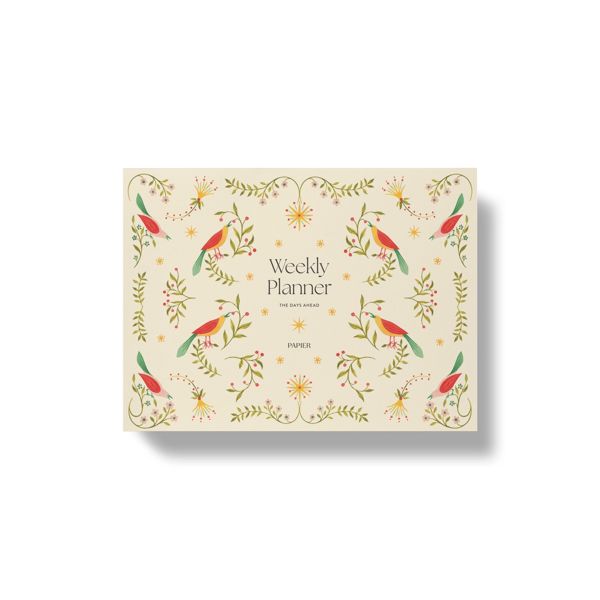 Undated Weekly Desk Planner - Folklore Birds