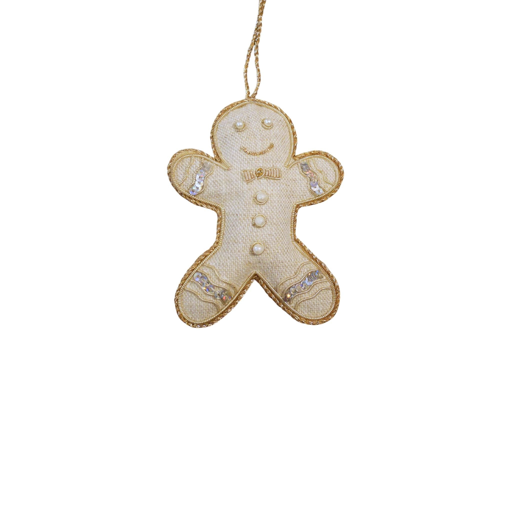 Gingerbread Linen Ornament