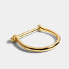 Gold Screw Bangle