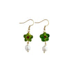 Flower & Freshwater Pearl Earrings