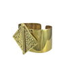 Brass Hammered Cuff