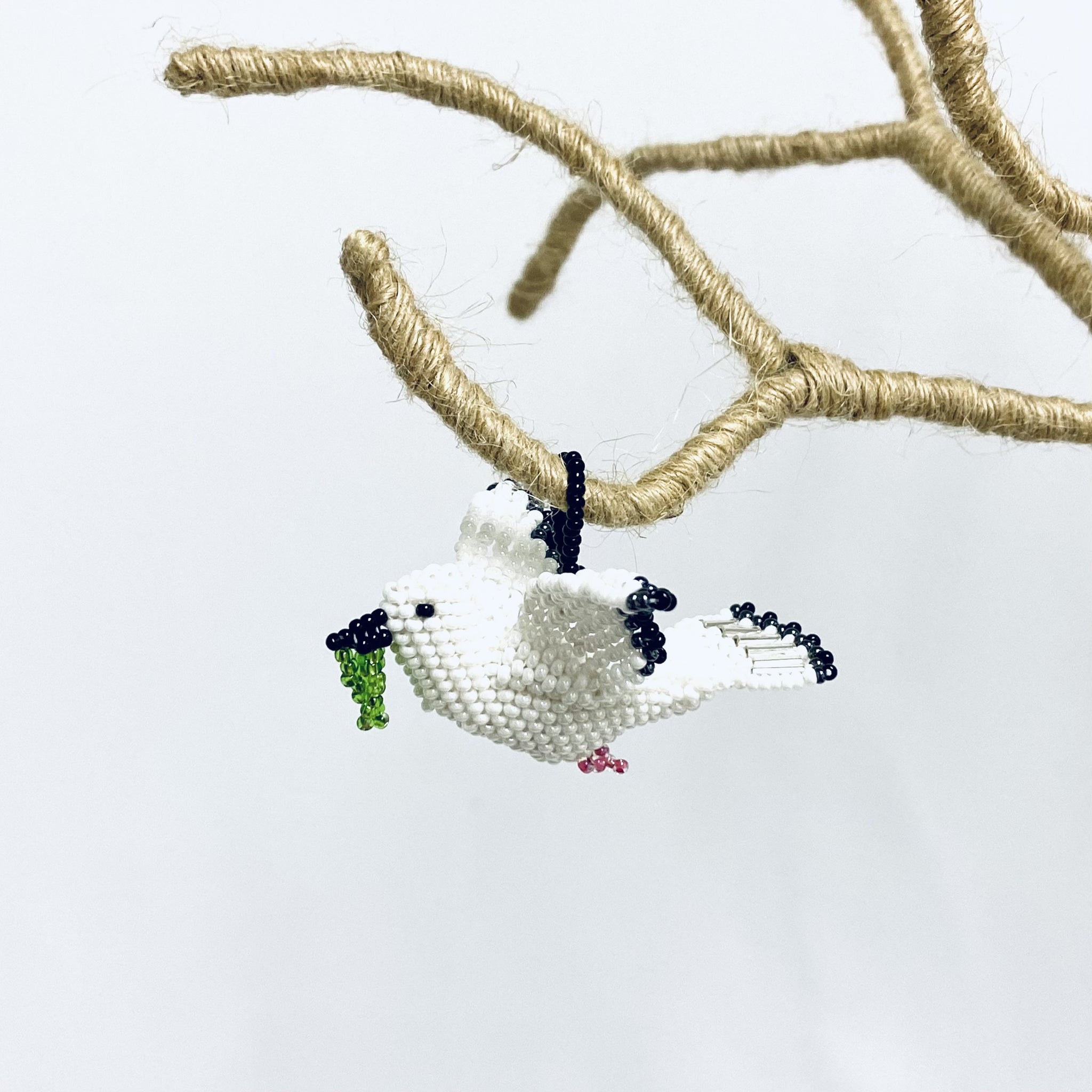 Beaded Ornament - Dove of Peace