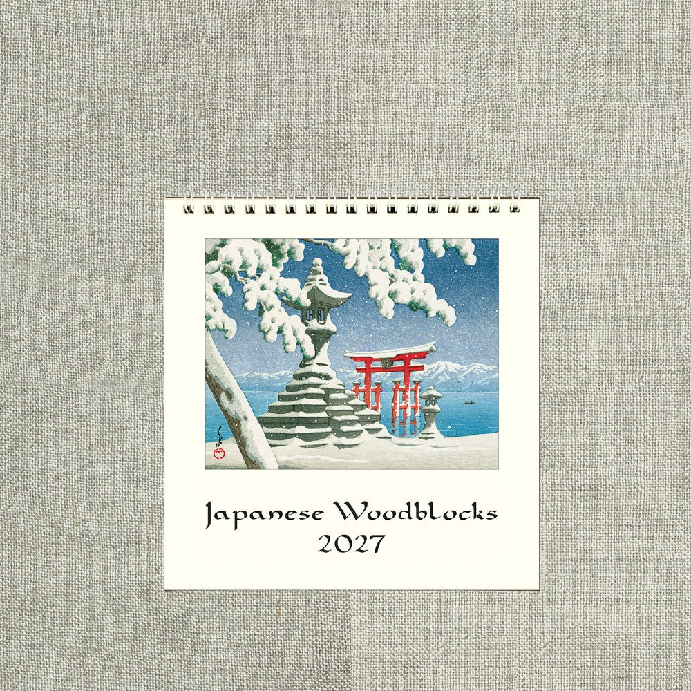 Japanese Woodblock Desk Calendar