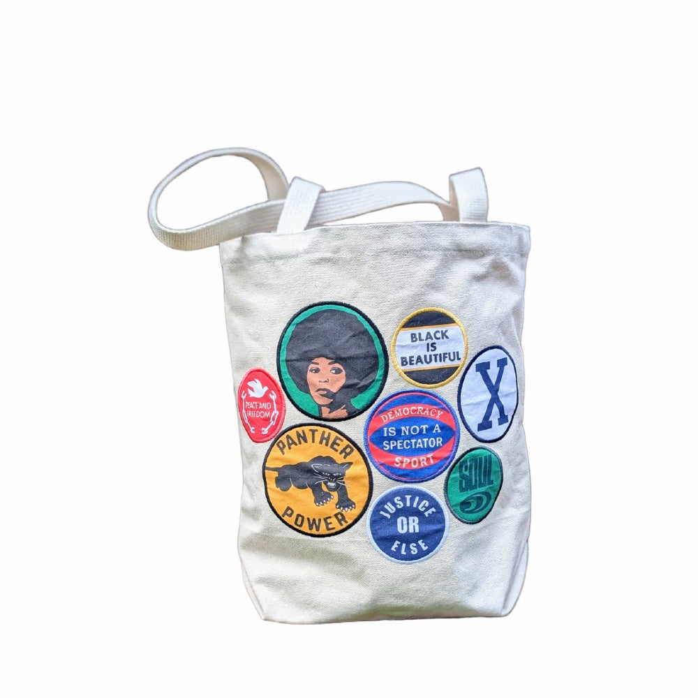 LE Power Button Patch Tote Bag