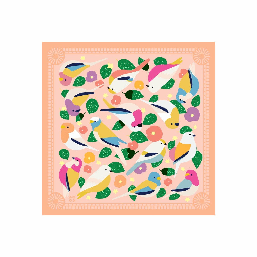 Lovebirds Cotton Bandana