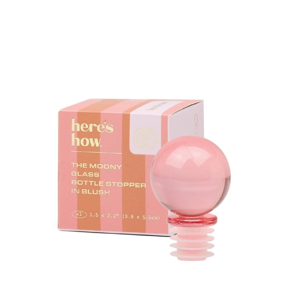 The Moony Glass Bottle Stopper - Blush