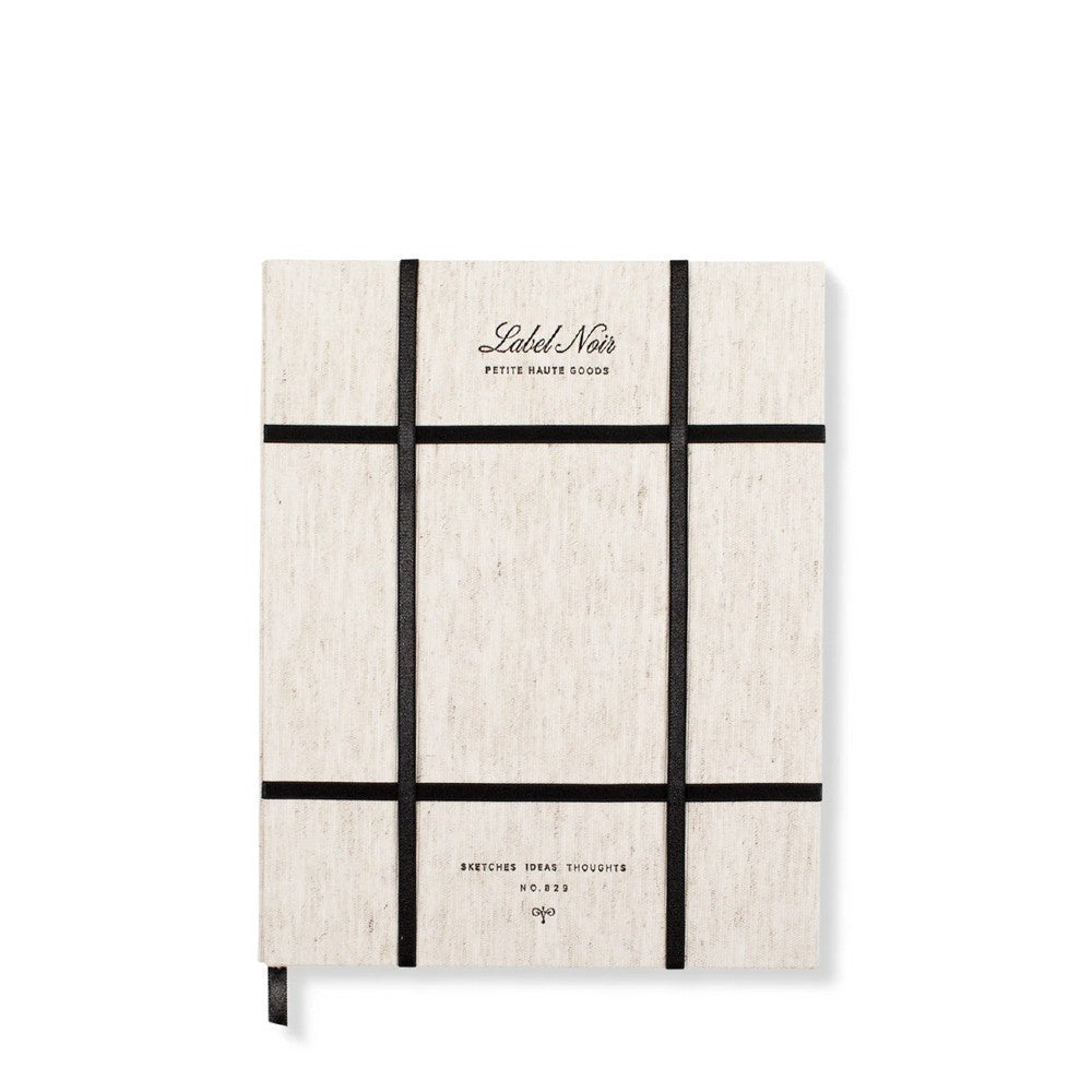 Noir Sketchbook with Elastic Grid