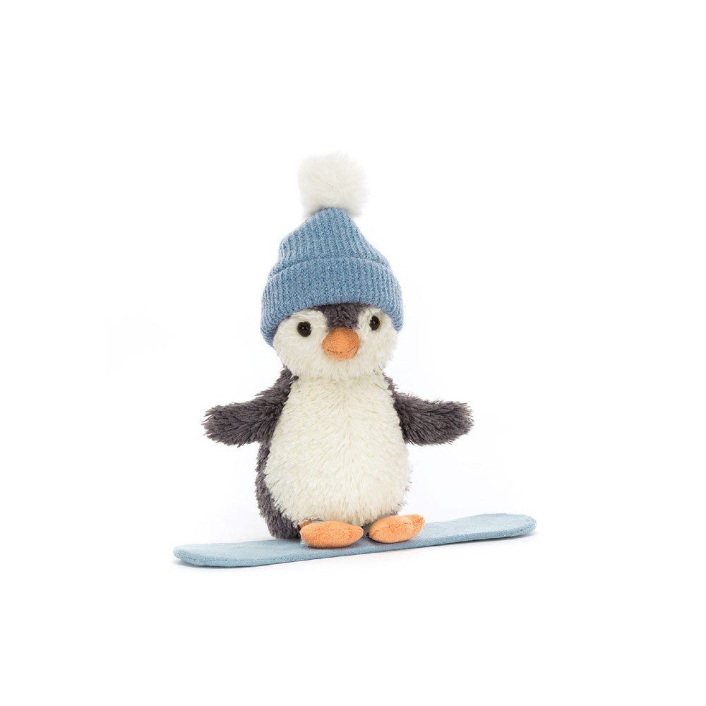 Small Peanut Penguin Snowoarding Plush
