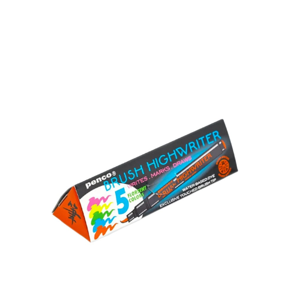 Brush Highlighter Marker - Set of 5