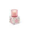 Holiday Merry Glass Candle -Pink Peppermint (4.5 oz)