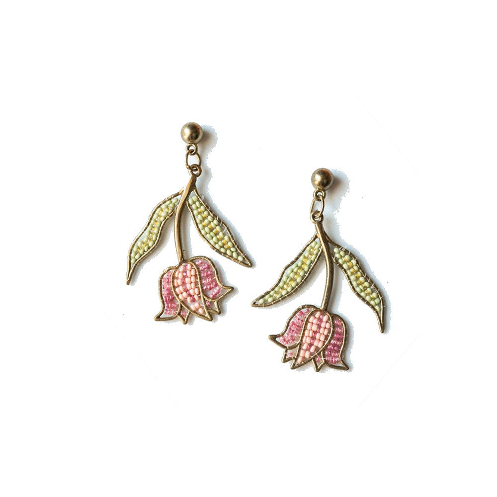 Pink Tulip Kiss Earring