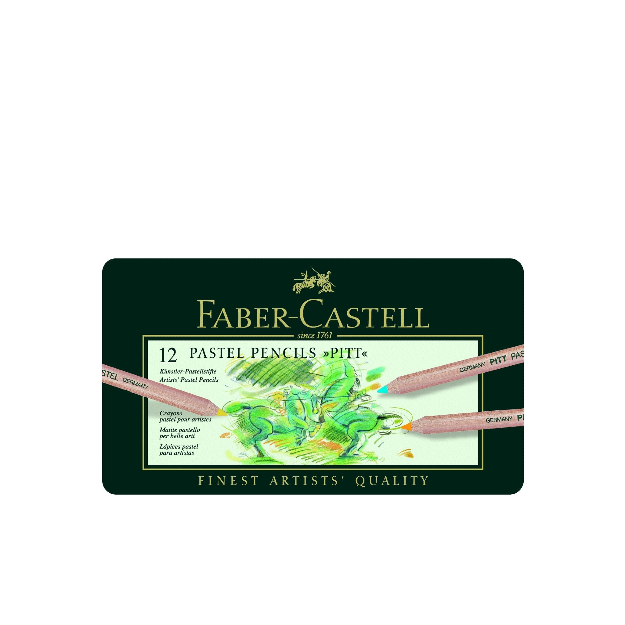 Pitt Pastel Pencils Tin - 12 Pc