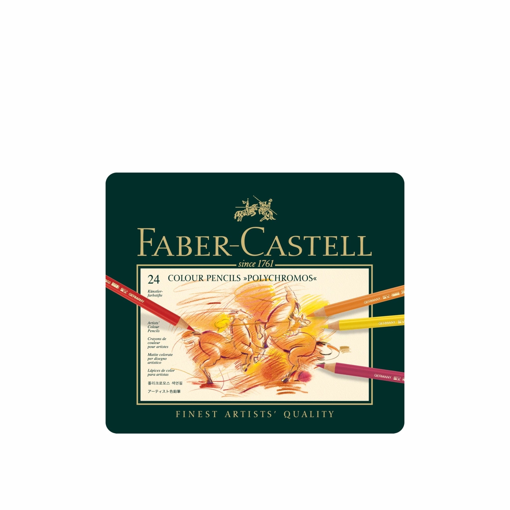 Polychromos Colour Pencil Tin Set - 24 Pc