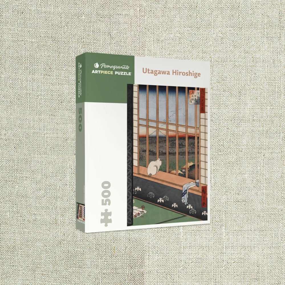 Utagawa Hiroshige "Cat Sitting at a Window" 500 Pc Puzzle