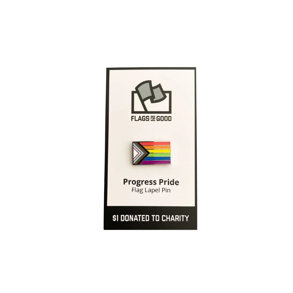 Progress Pride Flag Lapel Pin