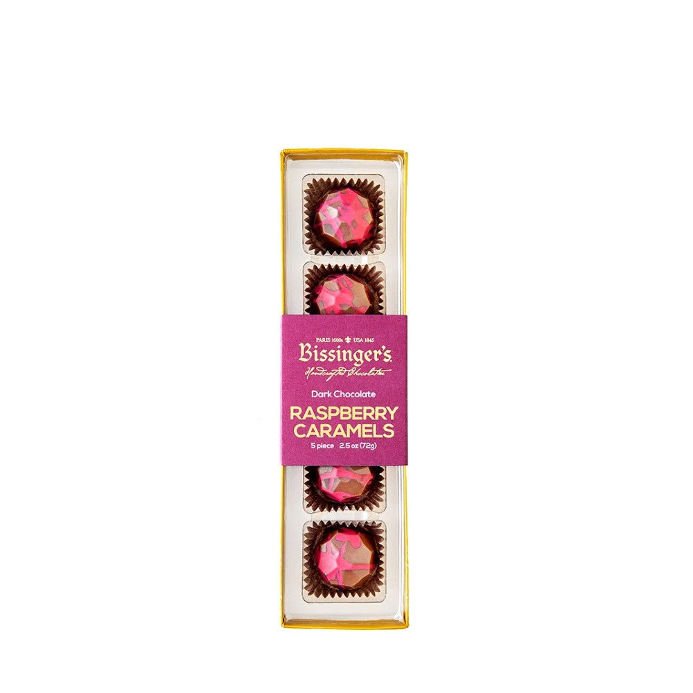 Dark Chocolate Raspberry Caramel Flight - 5 Pc