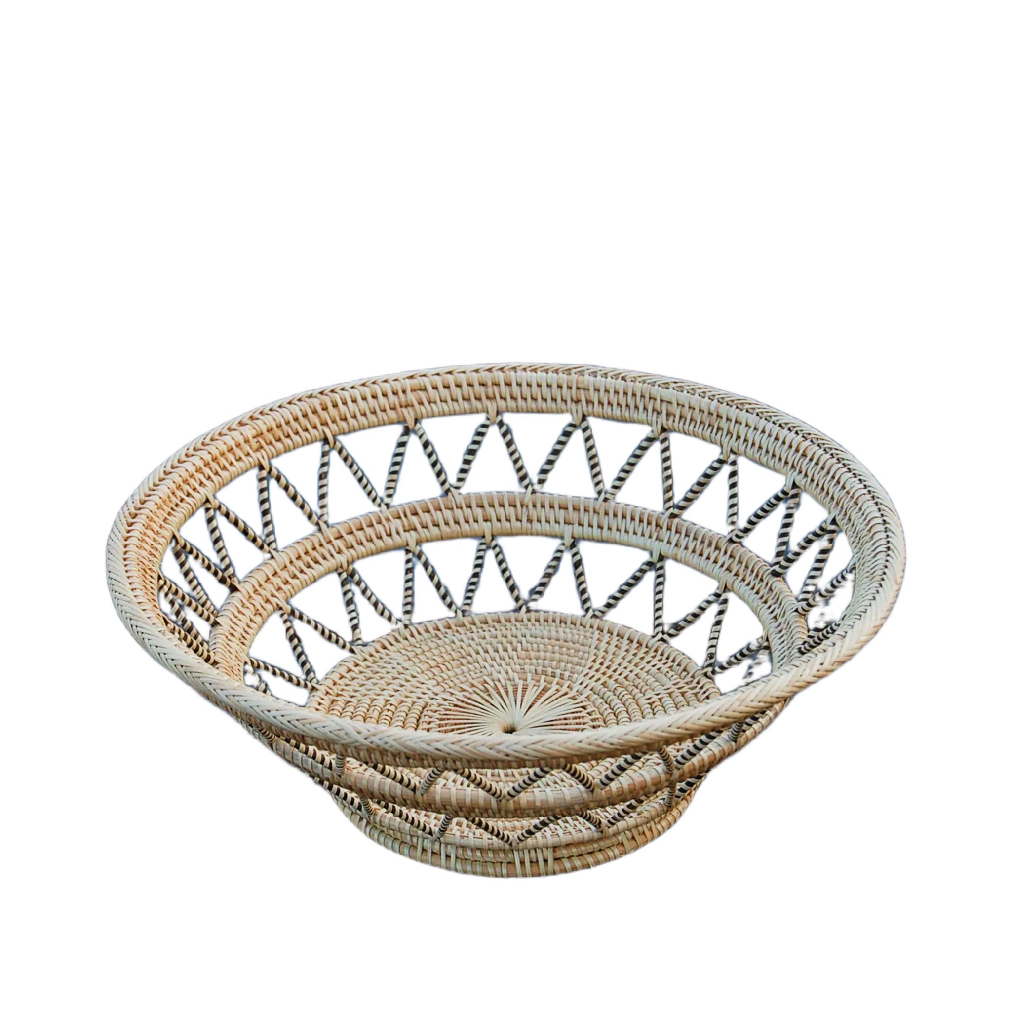 Round Rattan Fruit Basket