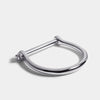 Silver Screw Bangle