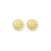 Brass Sunshine Stud Earrings
