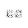 Medium Tome Hoop Earrings - Silver