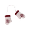 White Mittens Felt Ornament