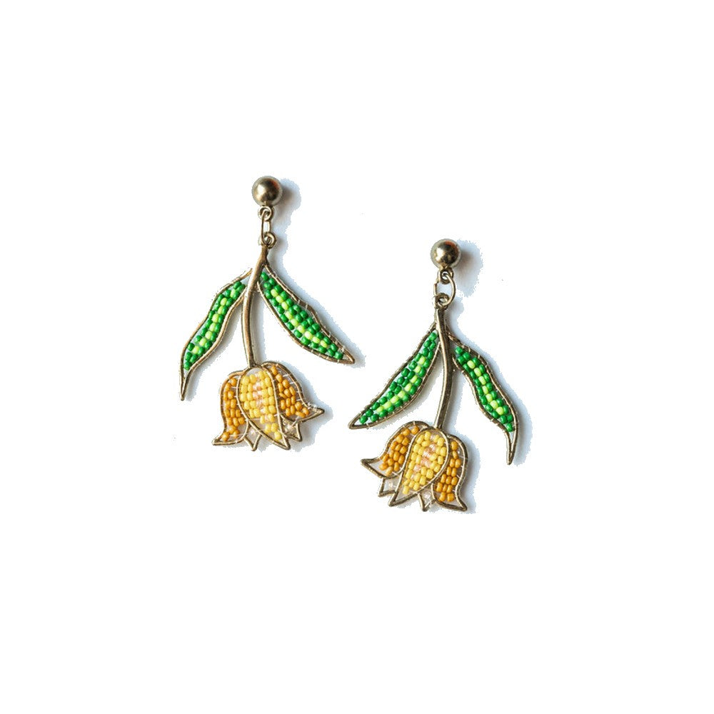 Yellow Tulip Kiss Earring