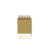 Chunky Notepad - Gold Vintage Floral
