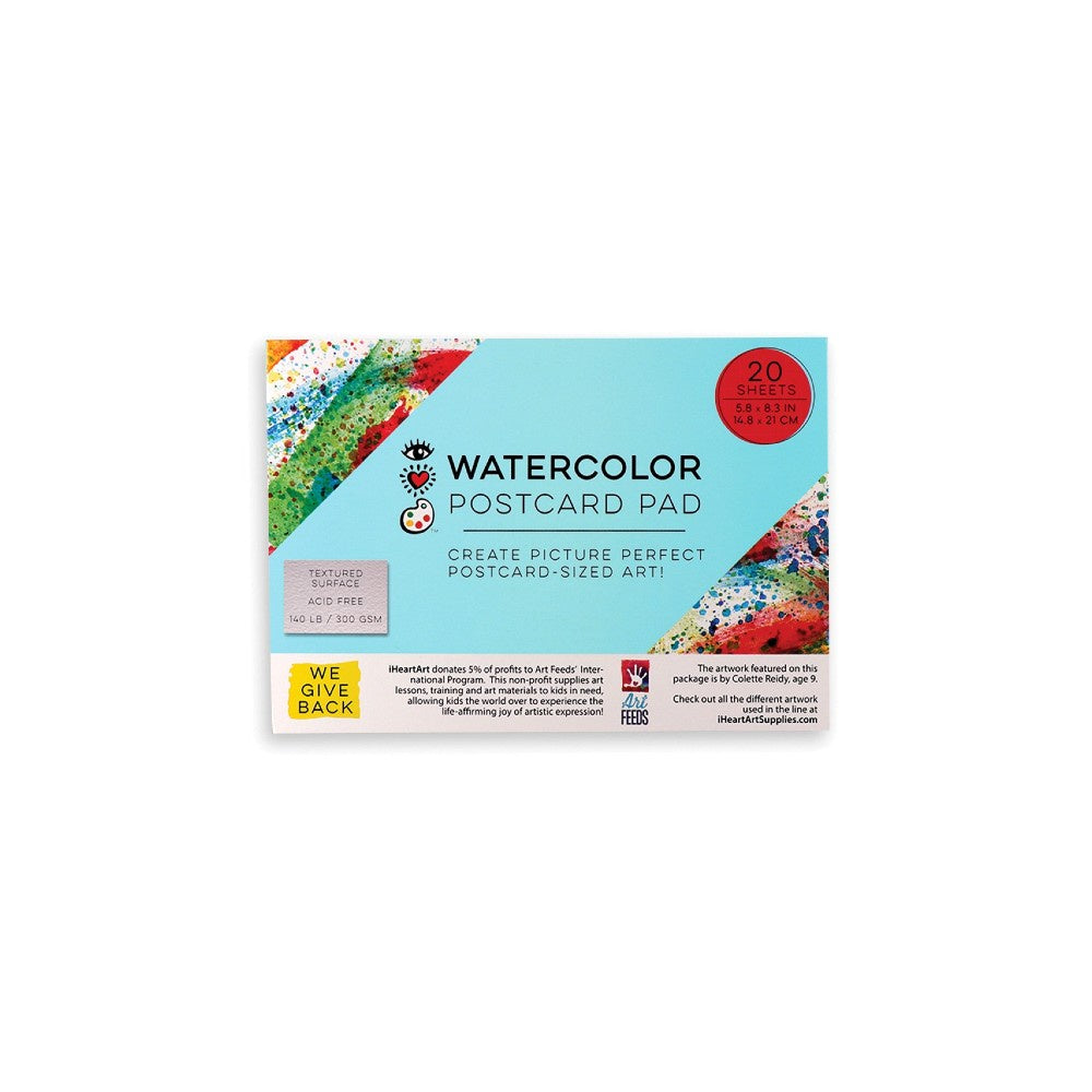 iHeartArt Watercolor Postcard Pad