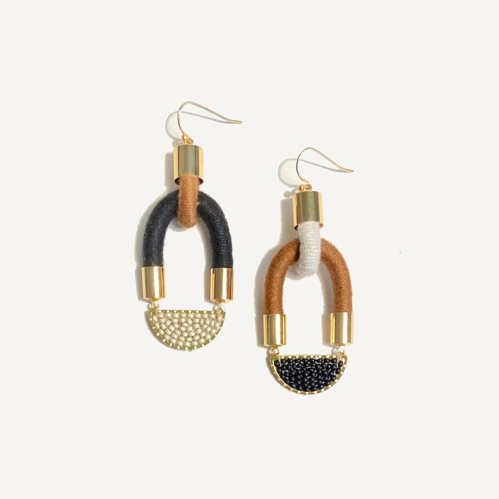 Sienna/Noir/Fog Simpatico Earrings