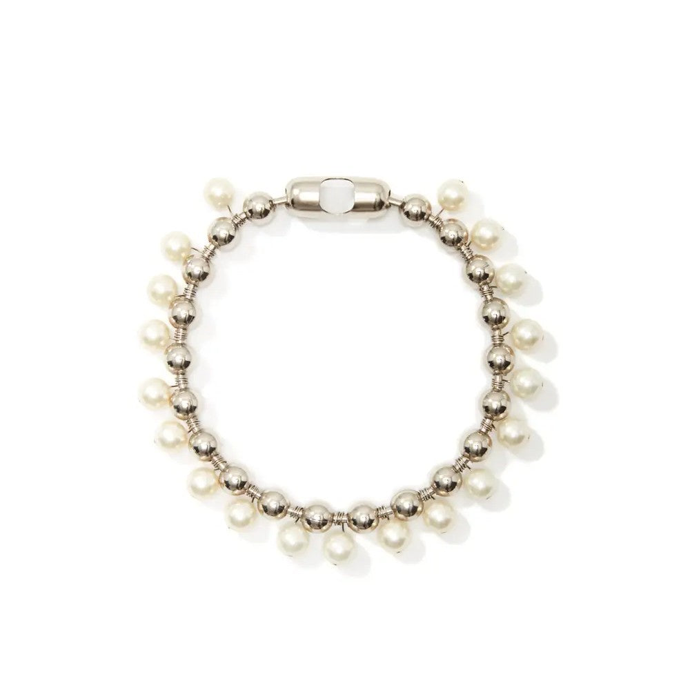Silver Pearl Aura Necklace