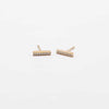 Pave Gold Bar Stud Earrings