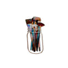 Clear Jar Paint Brushes Enamel Pin